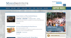 Desktop Screenshot of library.mises.org