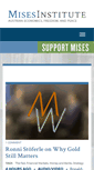 Mobile Screenshot of library.mises.org